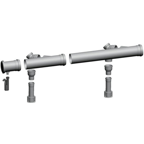 Комплект димоходу 110 / 160 для каскаду з 2-х Wolf CGB - 50 2651 308