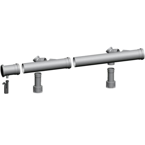 Комплект димоходу 110 / 160 для каскаду з 2-х Wolf CGB - 75, 100 2651 310