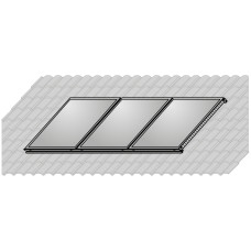 Комплект кріплення на даху для  3-х панелей  Wolf   2484 131 / 7700 914