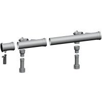 Комплект димоходу  110 / 160  для каскаду з 2-х  Wolf  CGB - 50   2651 308