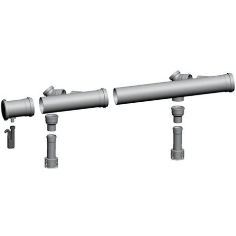 Комплект димоходу 110 / 160 для каскаду з 2-х Wolf CGB - 50 2651 308