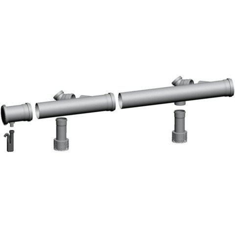 Комплект димоходу 110 / 160 для каскаду з 2-х Wolf CGB - 75, 100 2651 310