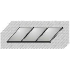 Комплект кріплення на даху для  3-х панелей  Wolf   2484 131 / 7700 914