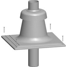 Кришка шахти димоходу  DN110  пластик   2651 559