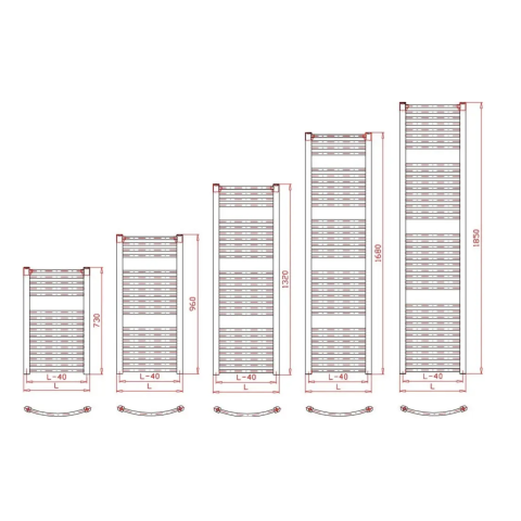 Рушникосушка Thermal Trend KDO 600 x 1850 700 w