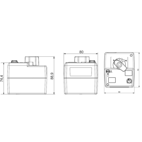 Сервопривід змішувального вентиля Womix MP 05 CR 230/140 s 401 050
