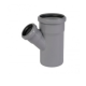 Трійник каналізаційний Sanibud 110/50 45° (сірий)