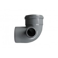 Коліно каналізаційне Sanibud  110х50х90  праве  90°