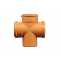 Хрестовина каналізаційна Sanibud зовнішня  160/160/160 90°