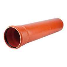 Труба каналізаційна Fluger ПП 110х3,4  (1000) SN4 (оранжева для зовнішніх мереж)